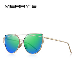 MERRYS DESIGN Women Classic Twin-Beams Fashion Cat Eye Sunglasses UV400 Protection S7882N