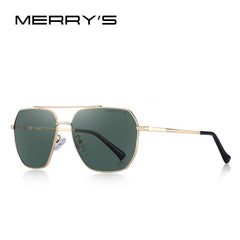 MERRYS DESIGN Men Classic Square Sunglasses Aviation Frame HD Polarized Sunglasses For Men Driving UV400 Protection S8211