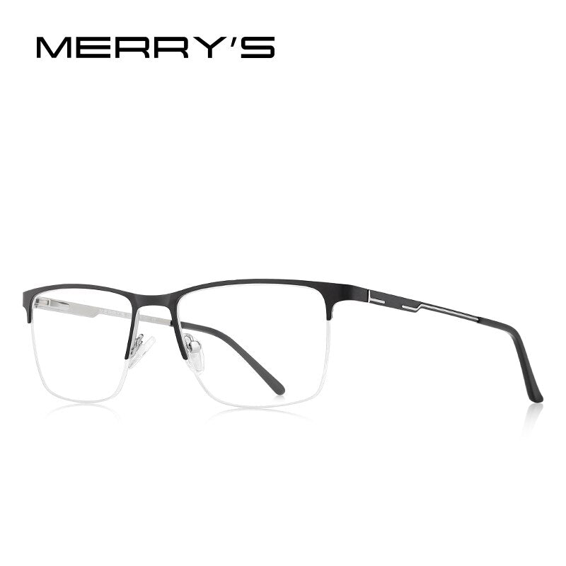 MERRYS DESIGN Men Luxury Alloy Optics Glasses Frames Male Square Ultralight Myopia Prescription Half Frame Glasses S2009