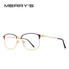 MERRYS DESIGN Women Vintage Alloy Glasses Frame Unisex Optical Ultralight Myopia Prescription Men Eyeglasses S2173