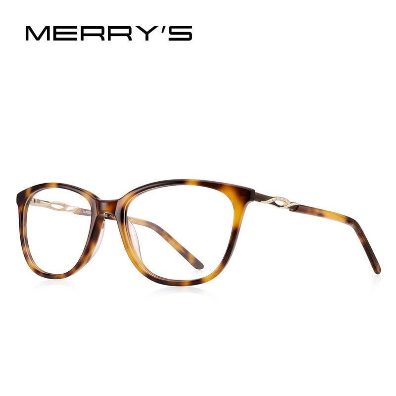 MERRYS DESIGN Women Acetate Cat Eye Glasses Frames Luxury Eyewear Optics Frame Prescription Glasses Frames Optical Eyewear S2621