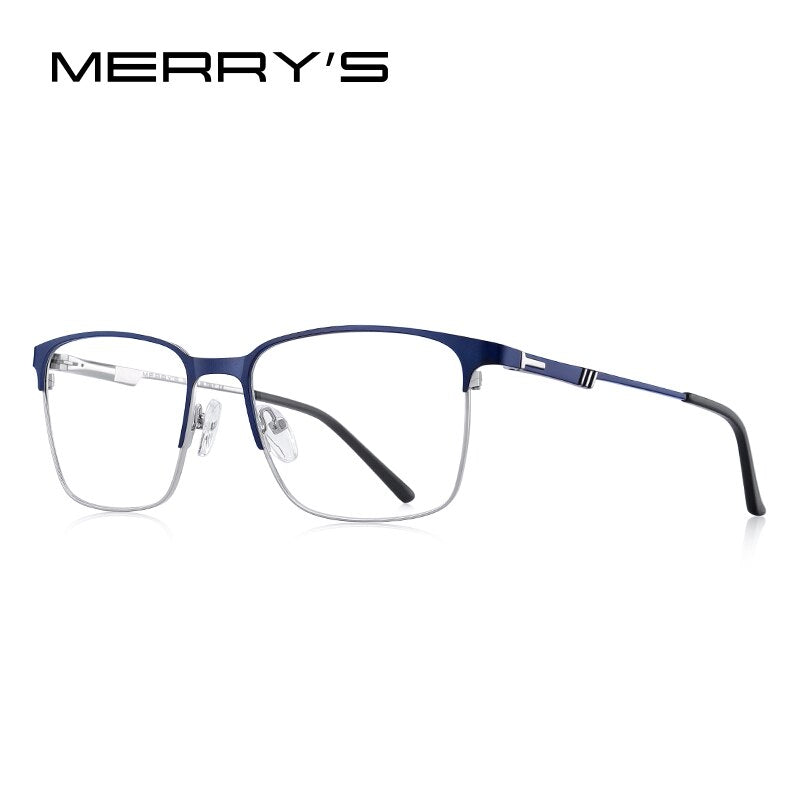 MERRYS DESIGN Men Titanium Alloy Glasses Frame Business Style Male Square Ultralight Eye Myopia Prescription Eyeglasses S2179