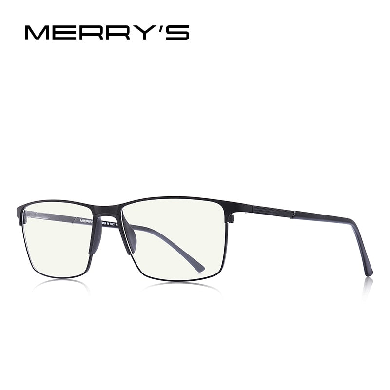 MERRYS DESIGN Men Anti Blue Ray Light Blocking Glasses UV400 Glasses For Computer Titanium Alloy Glasses S2170FLG
