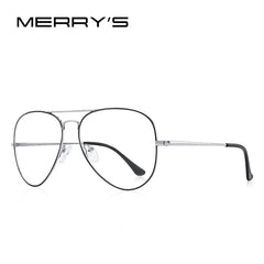 MERRYS DESIGN Men Classic Pilot Glasses Frame Women Fashion Myopia Prescription Glasses Frames Optical Eyewear S2489