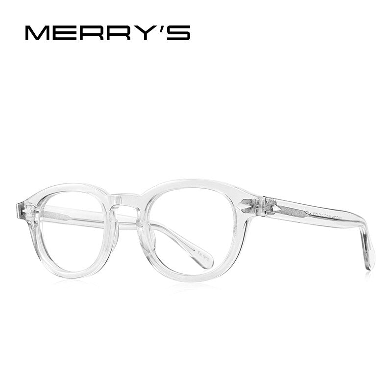 MERRYS DESIGN Classic Acetate Glasses Frame For Men Women Fashion Myopia Prescription Glasses Frames Optical Eyewear S2546