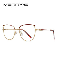 MERRYS DESIGN Women Classic Retro Glasses Frame Cat Eye Fashion Glasses Myopia Prescription Eyeglasses S2704
