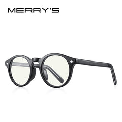 MERRYS DESIGN Retro Oval Ray Blue Light Blocking Glasses For Men Women Anti-Blue Light Round Transpare Glasses S2303
