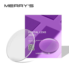 MERRYS Photochromic C3 Series Anti-reflective Prescription Lens CR-39 Resin Aspheric Glasses Lenses Myopia UV400 Sunglasses Lens