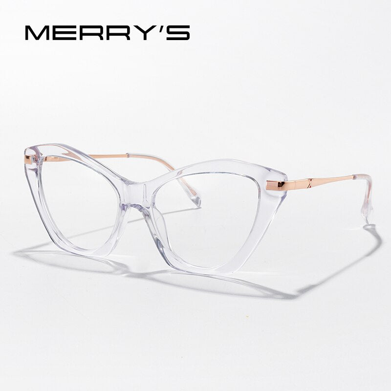 MERRYS DESIGN Women Cat Eye Glasses Frames Retro Oversized Glasses Frame Acetate Eyewear Optical Glasses Frames S2523