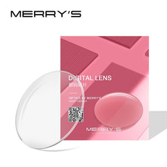 MERRYS Photochromic C3 Series Anti-reflective Prescription Lens CR-39 Resin Aspheric Glasses Lenses Myopia UV400 Sunglasses Lens