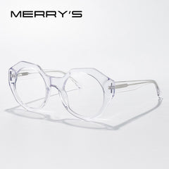 MERRYS DESIGN Women Fashion Acetate Glasses Frames Retro Oversized Glasses Frames Optics Round Glasses Optical Eyewear S2097