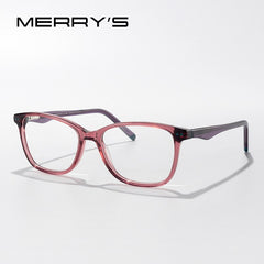 MERRYS DESIGN Anti Blue Ray Light Blocking Glasses For Girls Cat Eye Computer Glasses Acetate Glasses Frames S7544FLG