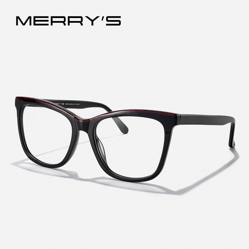 MERRYS DESIGN Women Retro Cat Eye Glasses Acetate Eyewear Optics Frame Luxury Prescription Glasses Frames Optical Eyewear S2160
