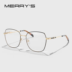 MERRYS DESIGN Women Retro Glasses Frame Fashion Women Diamond Luxury Glasses Frames Myopia Prescription Eyeglasses S2509