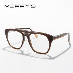 MERRYS DESIGN Men Women Square Glasses Frames Acetate Frames Eyewear Optics Frame Glasses Optical Eyewear S2128