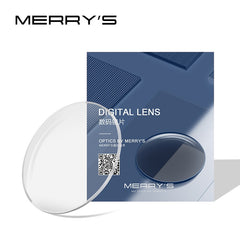 MERRYS Photochromic C3 Series Anti-reflective Prescription Lens CR-39 Resin Aspheric Glasses Lenses Myopia UV400 Sunglasses Lens