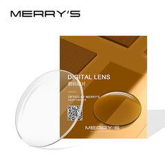 MERRYS Photochromic C3 Series Anti-reflective Prescription Lens CR-39 Resin Aspheric Glasses Lenses Myopia UV400 Sunglasses Lens