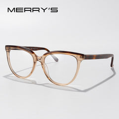 MERRYS DESIGN Women Cat Eye Acetate Glasses Frames Retro Oversized Frames Optics Glasses Frame Optical Eyewear S2352