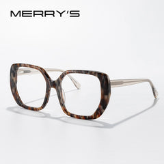 MERRYS DESIGN Women Fashion Acetate Glasses Frames Retro Oversized Glasses Frames Optics Square Glasses Optical Eyewear S2198