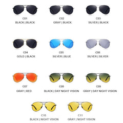 MERRYS DESIGN Men Classic Pilot Polarized Sunglasses Men Driving Shield Night Vision Sun glasses UV400 Protection S8601