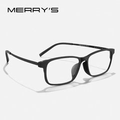 MERRYS DESIGN Pure Titanium Ultra-Light And Comfortable Unisex Eyeglasses Frame For Men Women TR90 Eyewear Optics Frame S2391