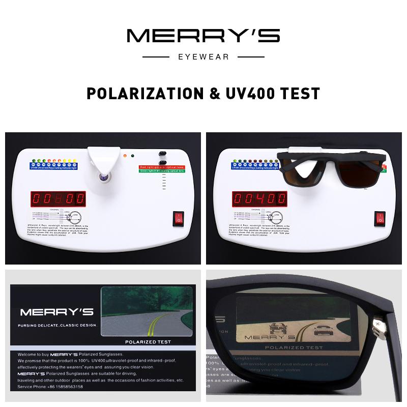 MERRYS DESIGN Men HD Polarized Sunglasses Male Driving Spuare Shades Classic Sun Glasses For Men UV400 S3005