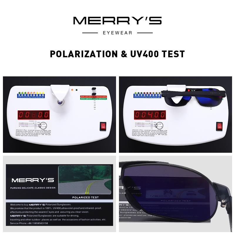 MERRYS DESIGN Men Polarized Sunglasses For Driving TR90 Legs UV400 Protection S8506N