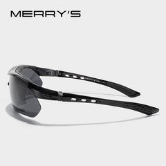 MERRYS Polarized Cycling Sunglasses Outdoor Sport Road Bike Men's Glasses TR90 Goggles Eyewear 5 Lens Prescription Clips S9089