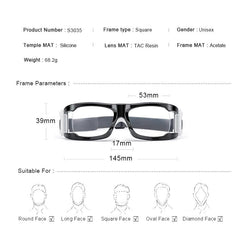 MERRYS DESIGN Men Sport Glasses Frame For Basketball Football Outdoor Sports Prescription Glasses Anti-fog Anti-impact S3035