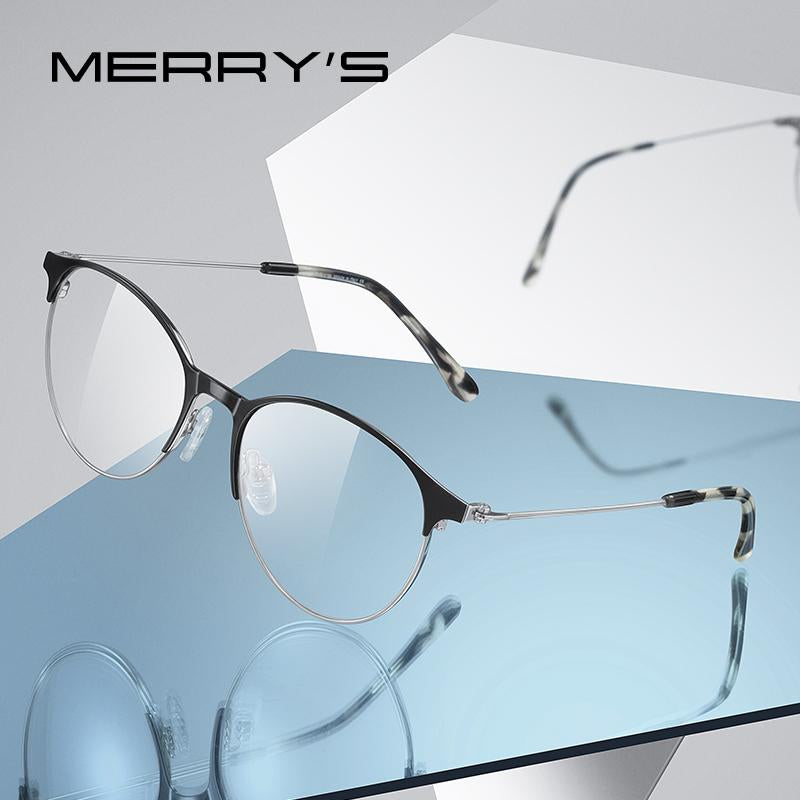 MERRYS DESIGN Classic Women Blue Light Blocking Vintage Cat Eye Glasses Fashion Anti-Blue Light Eyeglasses S2133FLG