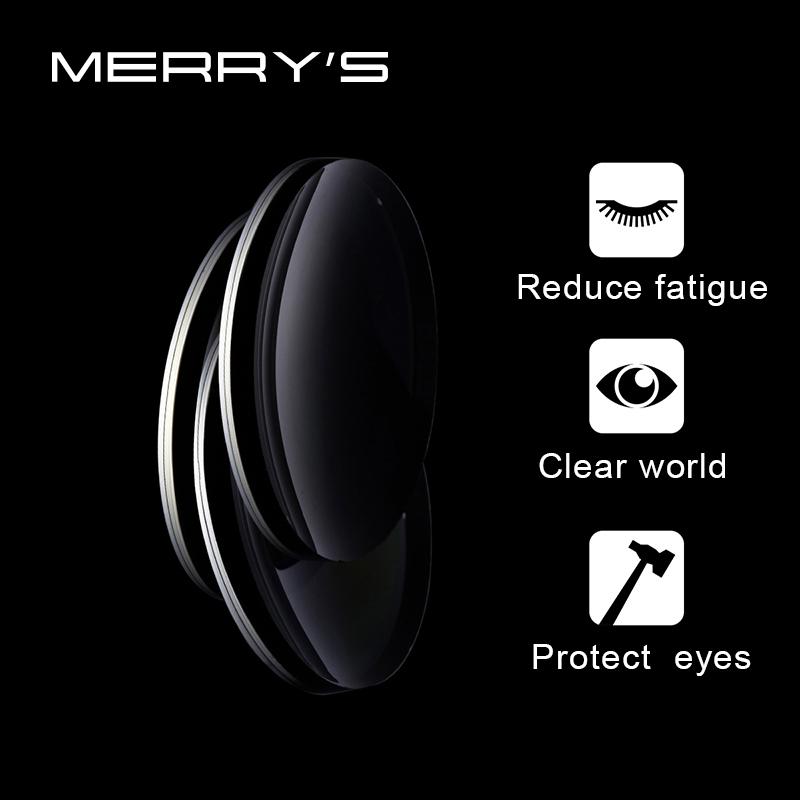 MERRYS 1.56 1.61 1.67 Progressive Multifocal Lenses Bifocal Prescription Myopia Hyperopia Resistance Short Middle Far Lens