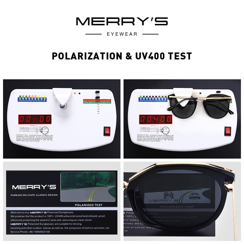 MERRYS DESIGN Women Luxury Brand Cat Eye Sunglasses Ladies Fashion Polarized Sun glasses UV400 Protection S6151