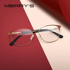 MERRYS DESIGN Women Retro Cat Eye Glasses Frame Ladies Fashion Eyeglasses Myopia Prescription Optical Eyewear S2015