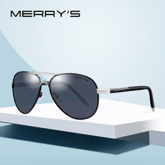MERRYS Men Classic Pilot Sunglasses HD Polarized Aluminum Driving Sun glasses Luxury Shades UV400 S8513