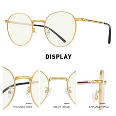 MERRYS DESIGN Pure Titanium Anti Blue Light Blocking Glasses for Women Retro Oval Eyeglasses Men Vintage Optical Eyewear S2502