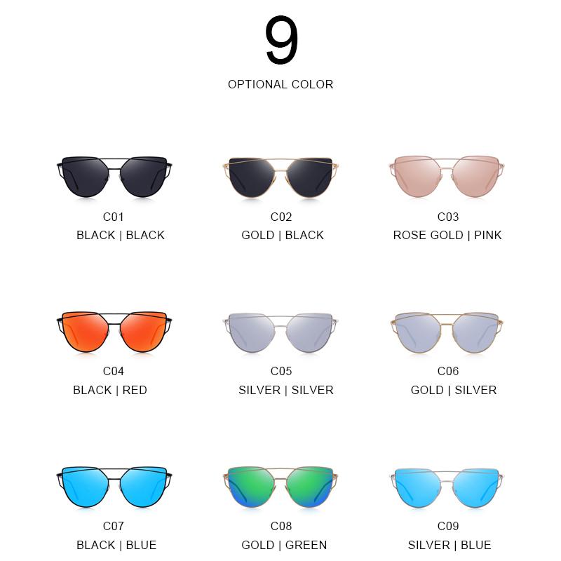 MERRYS DESIGN Women Classic Twin-Beams Fashion Cat Eye Sunglasses UV400 Protection S7882N