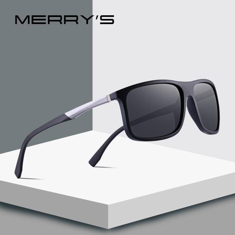 MERRYS DESIGN Men Polarized Square Sunglasses Outdoor Sports Male Eyewear Aviation Aluminum Legs UV400 Protection S8132