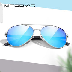 MERRYS DESIGN Men Classic Pilot Sunglasses HD Polarized Sun glasses For Driving Fishing TR90 Legs UV400 Protection S8299