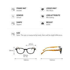 MERRYS DESIGN Square Glasses frames For Men Women Acetate Frames Eyewear Optics Frame Glasses Optical Eyewear S2325