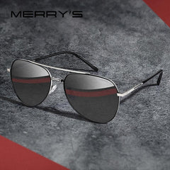 MERRYS DESIGN Men Classic Pilot Sunglasses Aviation Frame HD Polarized Fashion Sun glasses For Driving UV400 Protection S8218
