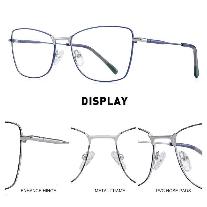 MERRYS DESIGN Women Classic Retro Fashion Glasses Frame Ultralight Titanium Alloy Glasses Myopia Prescription Eyeglasses S2401
