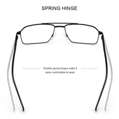 MERRYS DESIGN Men Classic Titanium Alloy Optical Glasses Frames Rectangle Full Frame Eyeglasses Male Ultralight Square S2313
