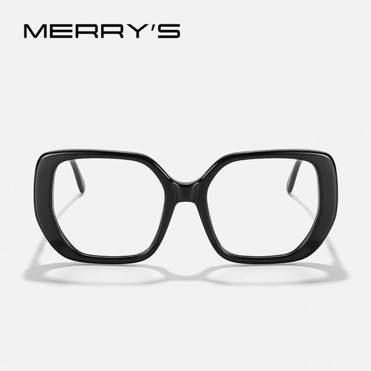 MERRYS DESIGN Women Fashion Acetate Glasses Frames Retro Oversized Glasses Frames Optics Square Glasses Optical Eyewear S2198