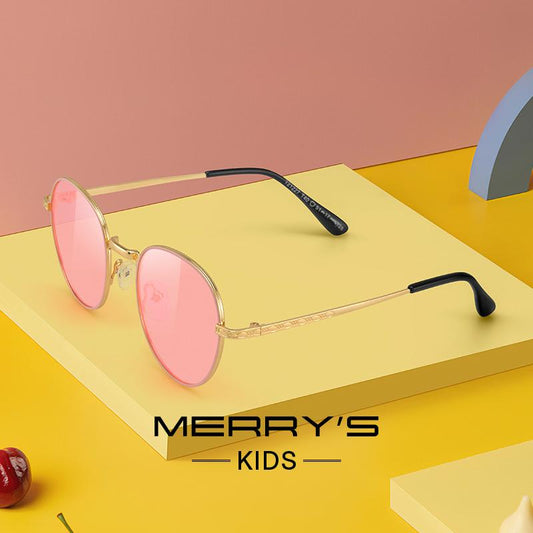 MERRYS DESIGN Girls Oval Polarized Sunglasses Kids Sunglasses Girls Polarized Alloy Frames UV400 Protection S7227