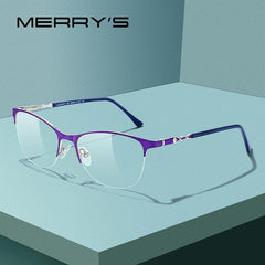 MERRYS DESIGN Women Fashion Trending Cat Eye Glasses Half Frame Ladies Myopia Eyewear Prescription Optical Eyeglasses S2109