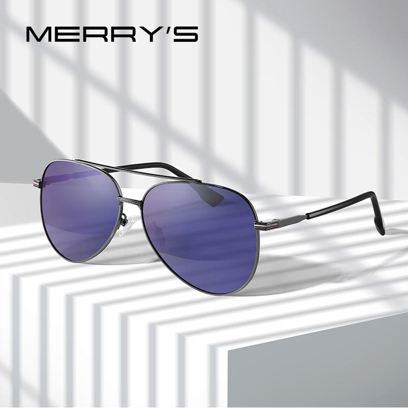 MERRYS DESIGN Men Classic Pilot Sunglasses Aviation Frame HD Polarized Fashion Sun glasses For Driving UV400 Protection S8216