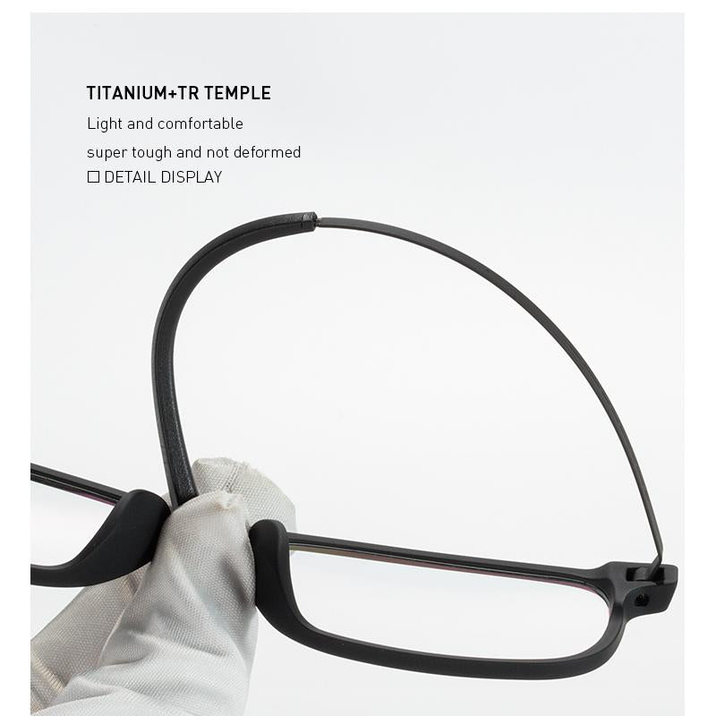 MERRYS DESIGN Pure Titanium Ultra-Light And Comfortable Unisex Eyeglasses Frame For Men Women TR90 Eyewear Optics Frame S2391