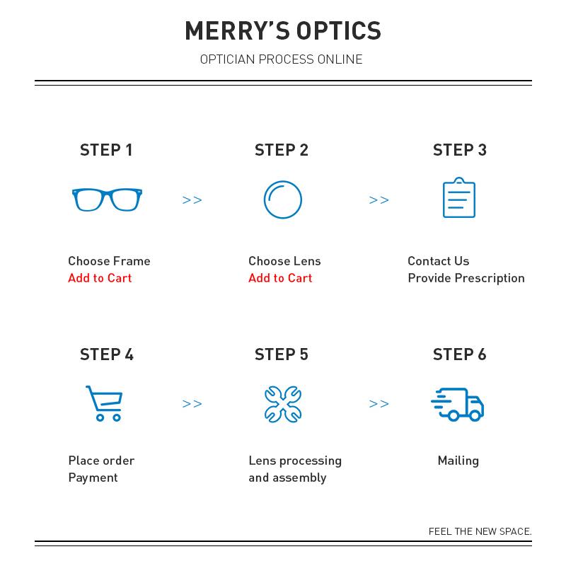 MERRYS Anti Blue Light Blocking Lens A1 Series Anti-reflective Optical Prescription Aspheric Glasses Lenses Myopia Hyperopia