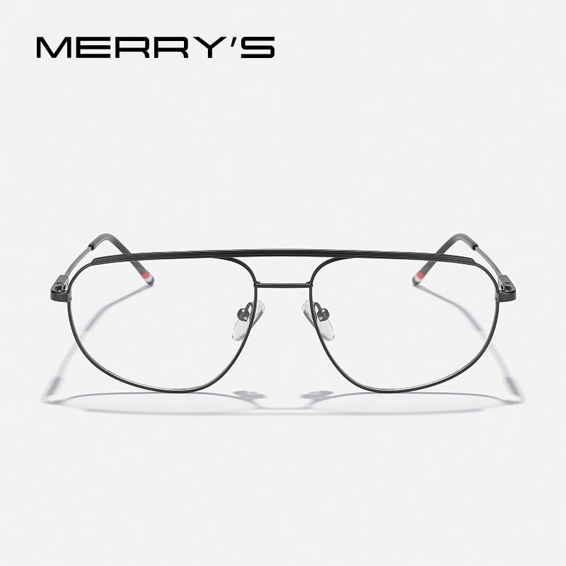 MERRYS DESIGN Classic Pilot Glasses Frames For Men Women Titanium Alloy Optical Eyeglasses Male Luxury Glasses Frames S2310