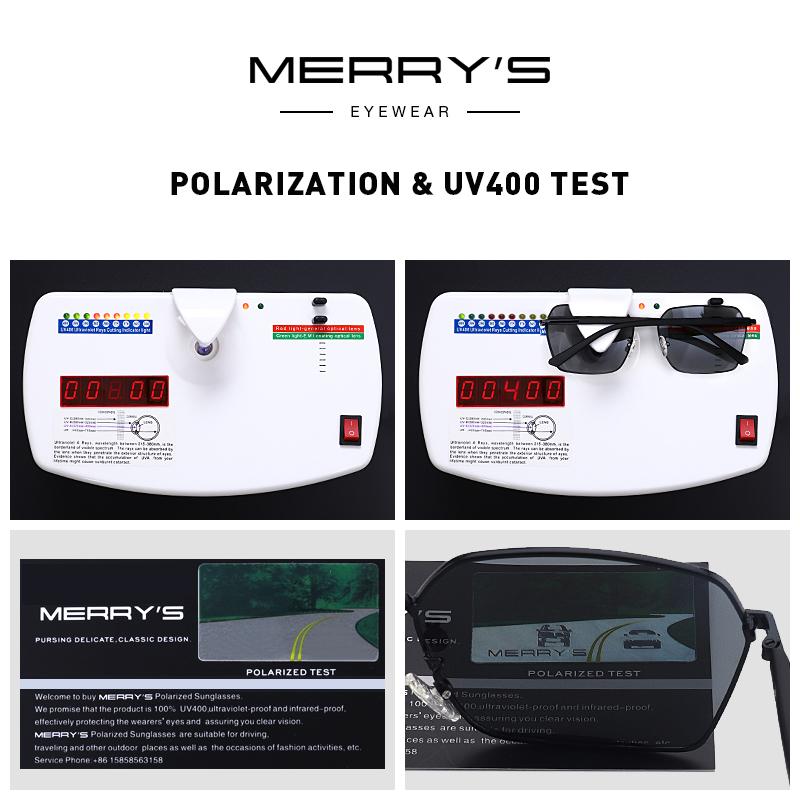 MERRYS DESIGN Men Classic HD Polarized Sunglasses Luxury Brand  Sun glasses For Driving TR90 Legs UV400 Protection S8213